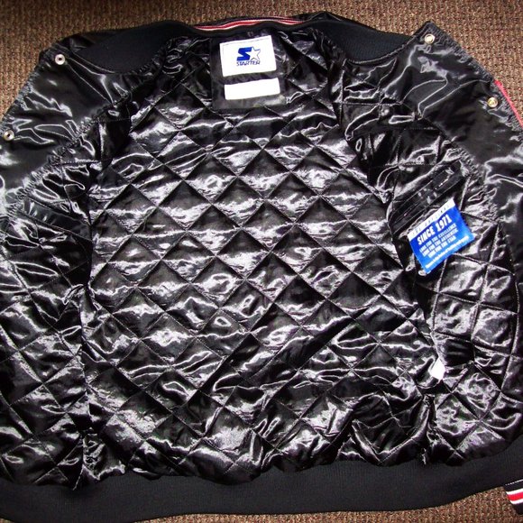 KANSAS CITY CHIEFS STARTER Snap Down Jacket BLACK - Picture 7 of 8